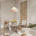 Radiance of Serenity Fabric Japandi Pendant Light