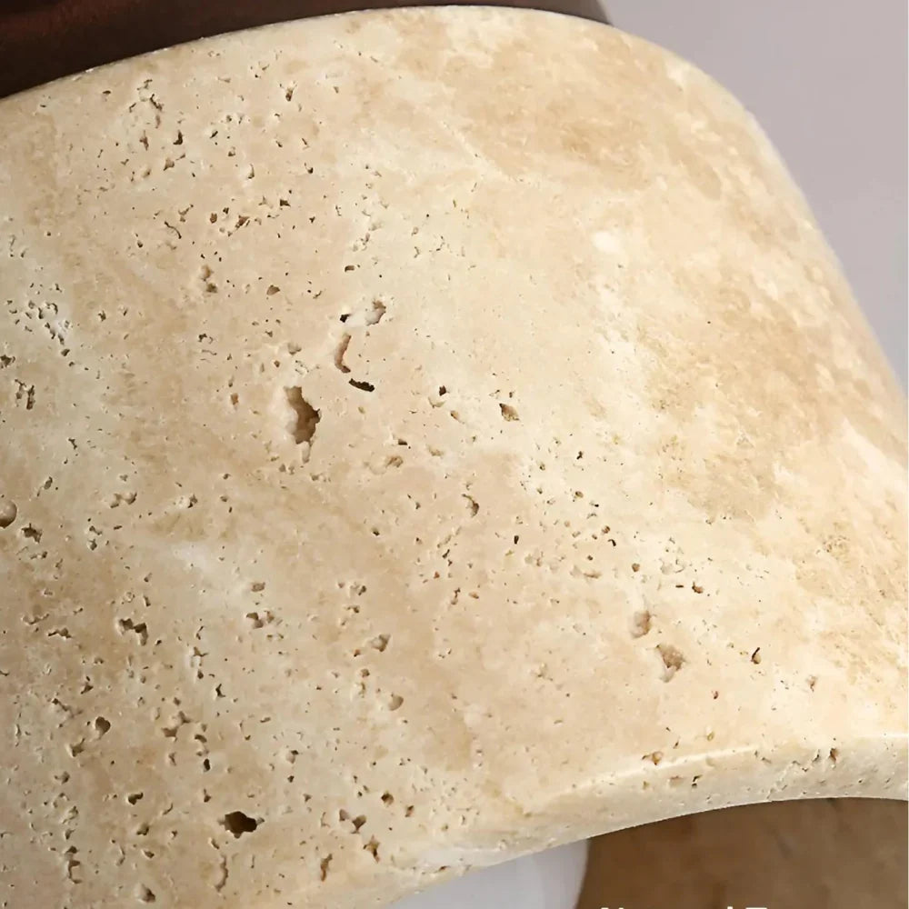 The Stone Travertine Japandi Ceiling Fixture