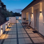 Nordic The Bright Square Waterproof Outdoor Wall Light