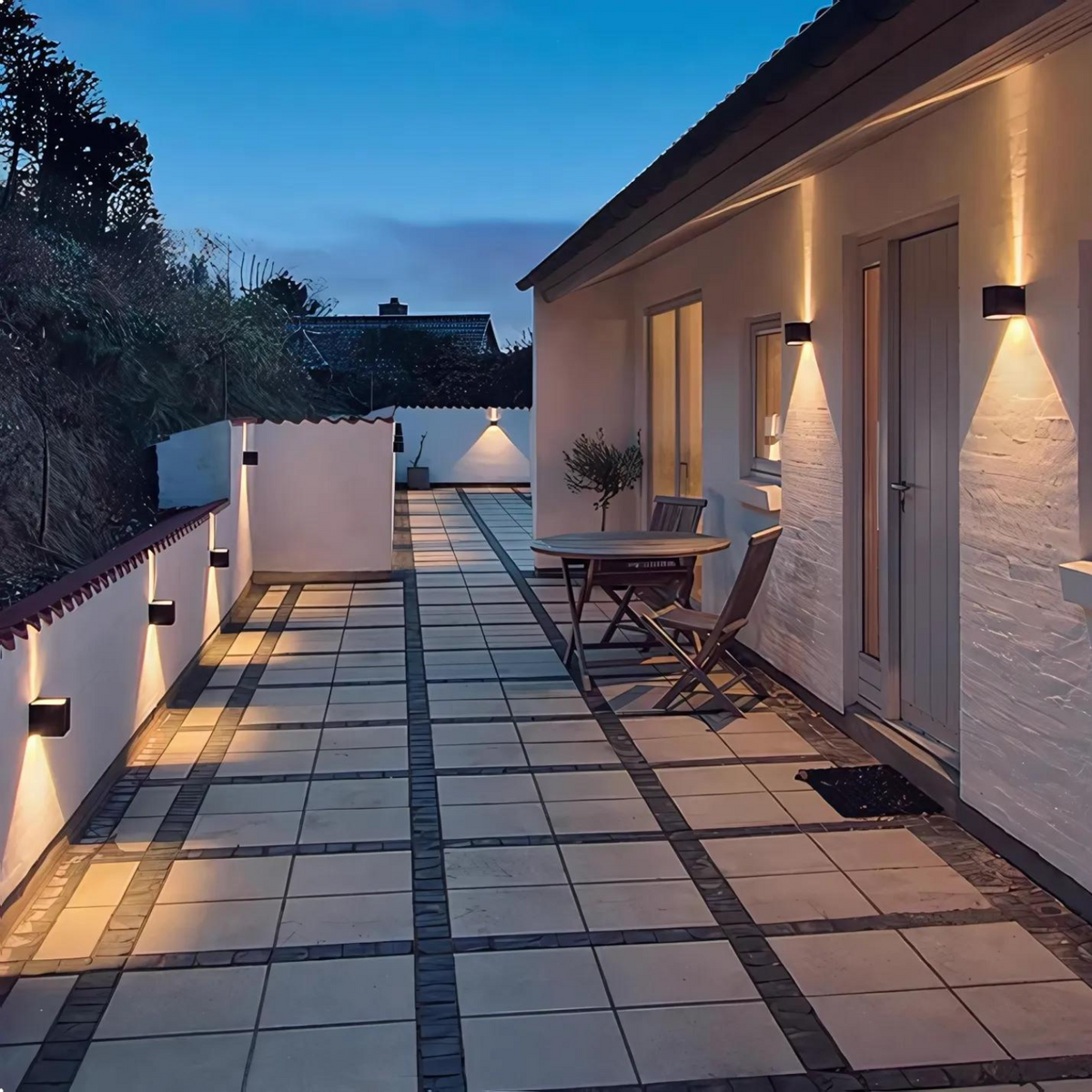 Nordic The Bright Square Waterproof Outdoor Wall Light