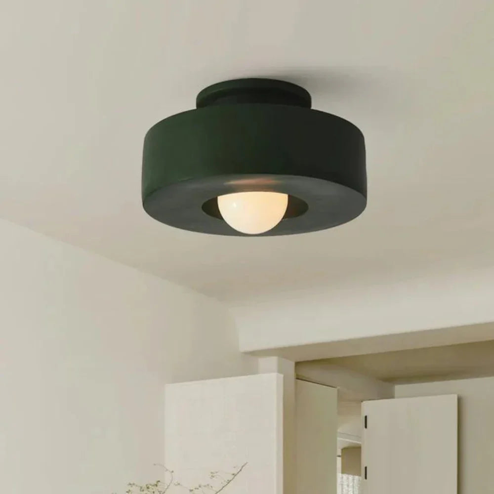 Ethereal Circle Nordic Resin LED Minimalist Ceiling Lamp