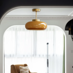 Flixar - Vintage Yellow Ceiling Lamp