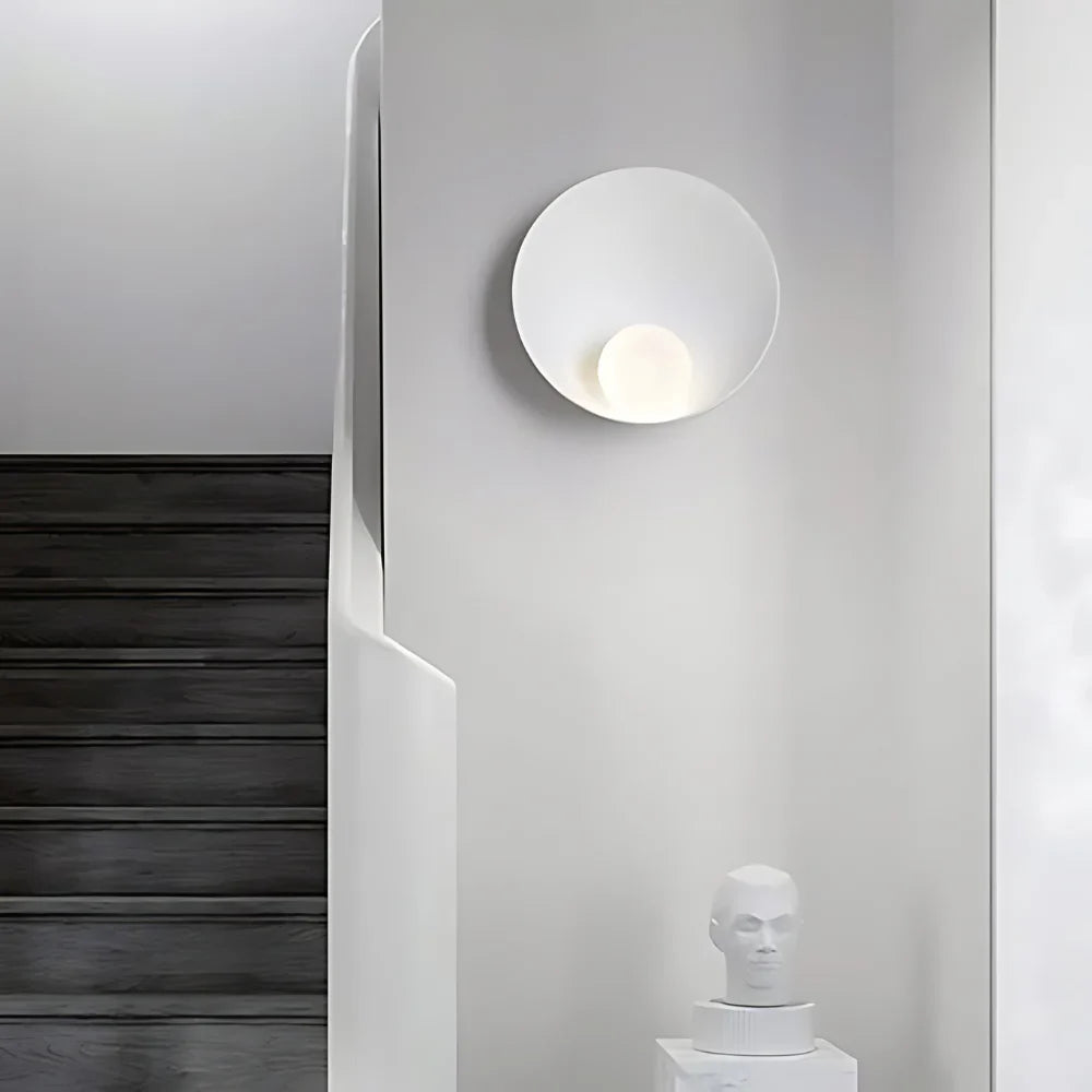 Serenity Modern Resin Japandi Metal Wall Lamp
