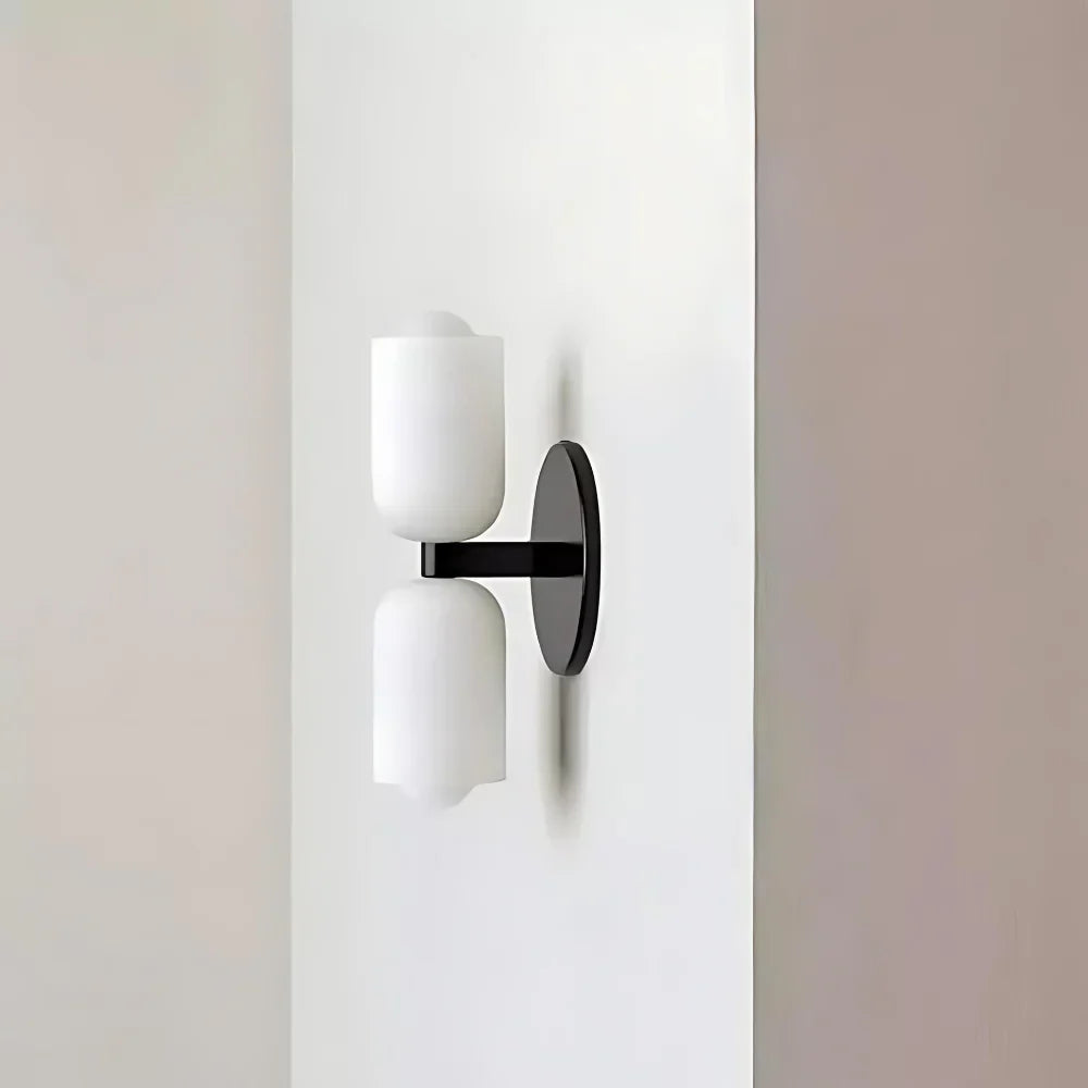 Elegance Cream Acrylic Metal Base Minimalist Wall Light