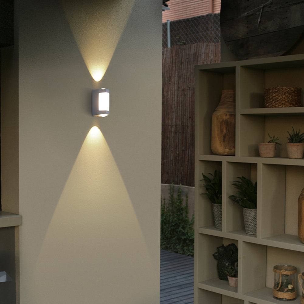 Nordic Up Down Acrylic Waterproof Minimalist Outdoor Wall Light