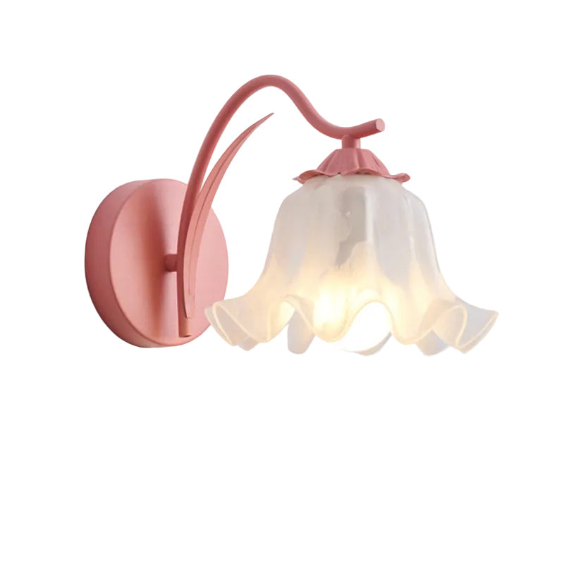 French Flower Vintage Acrylic Wall Light