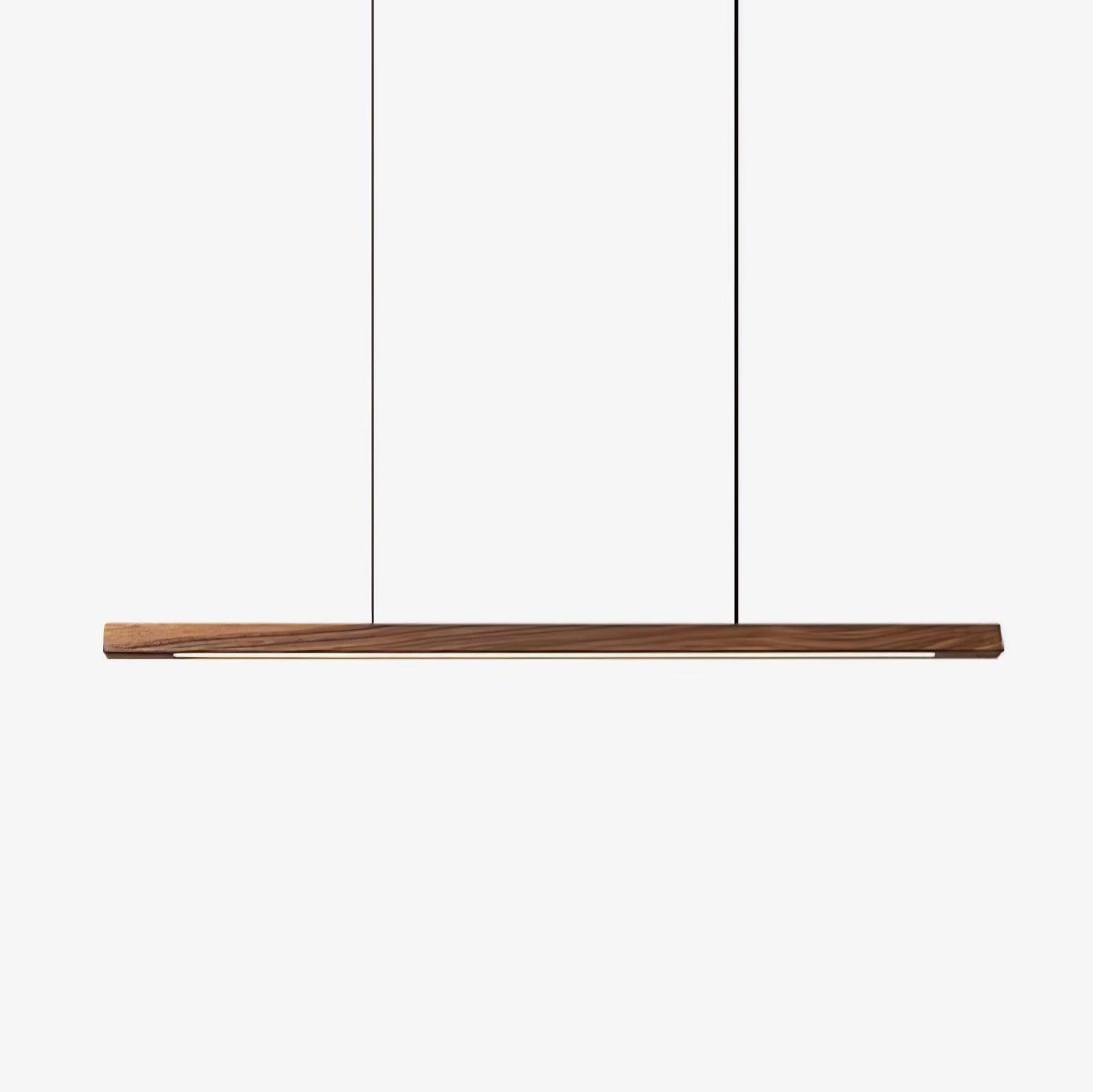 Xylo Linear Suspension Light Design in Wood