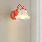 French Flower Vintage Acrylic Wall Light