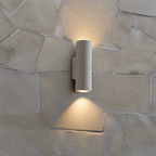 Midnight Glow Minimalist Cement Indoor Outdoor Wall Light