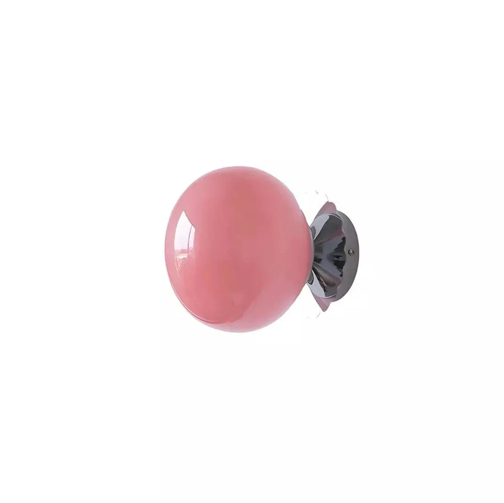 Roselle Nordic Pink Glass Wall Light