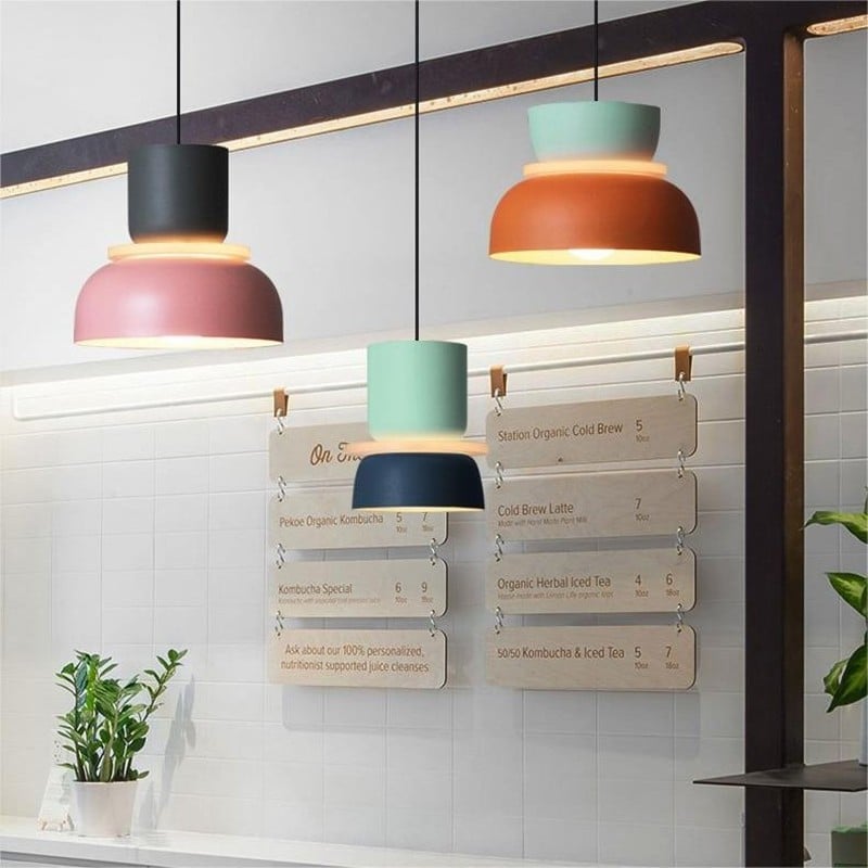Irina Colorful Bowl Shade Pendant Light