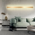 Azin Simple Linear Wall Sconce Black/Gold Living Room