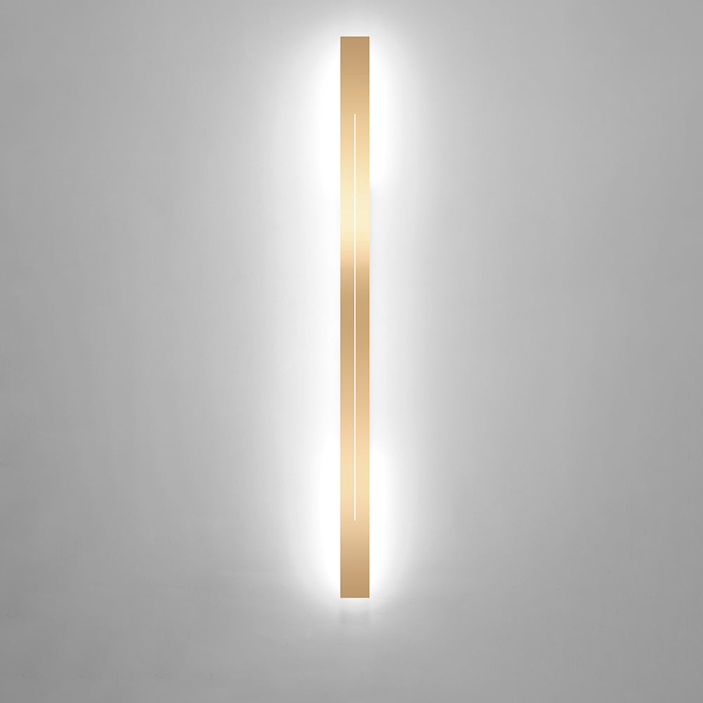 Azin Simple Linear Wall Sconce Black/Gold Living Room