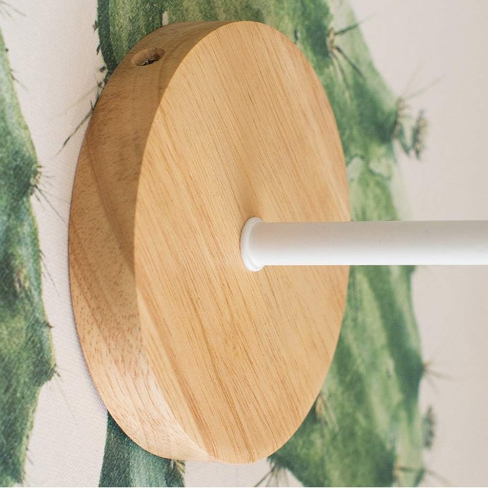 Nordic Wood Iron Shade Japandi Wall Light