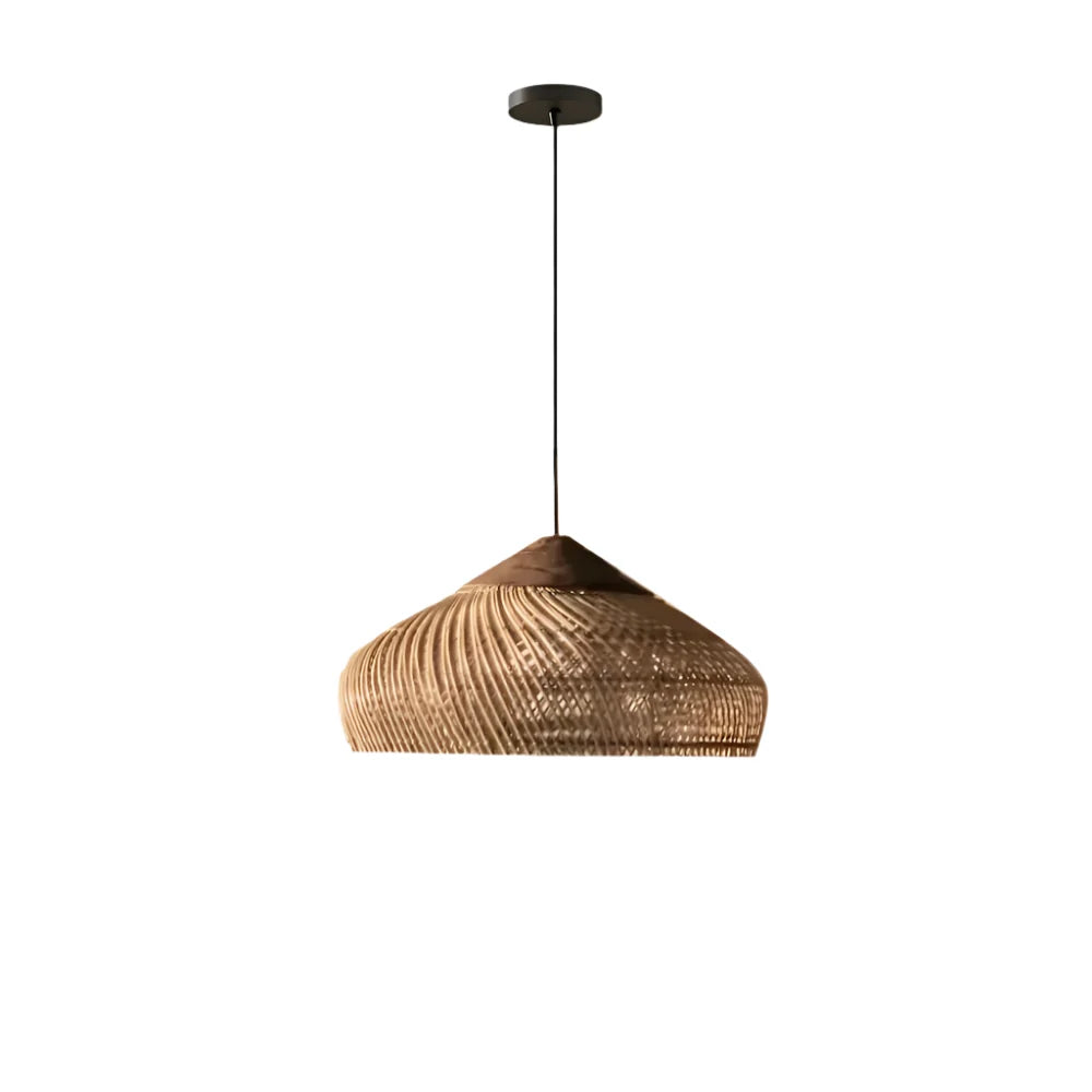 Woven Dome Bohemian Rattan Pendant Light