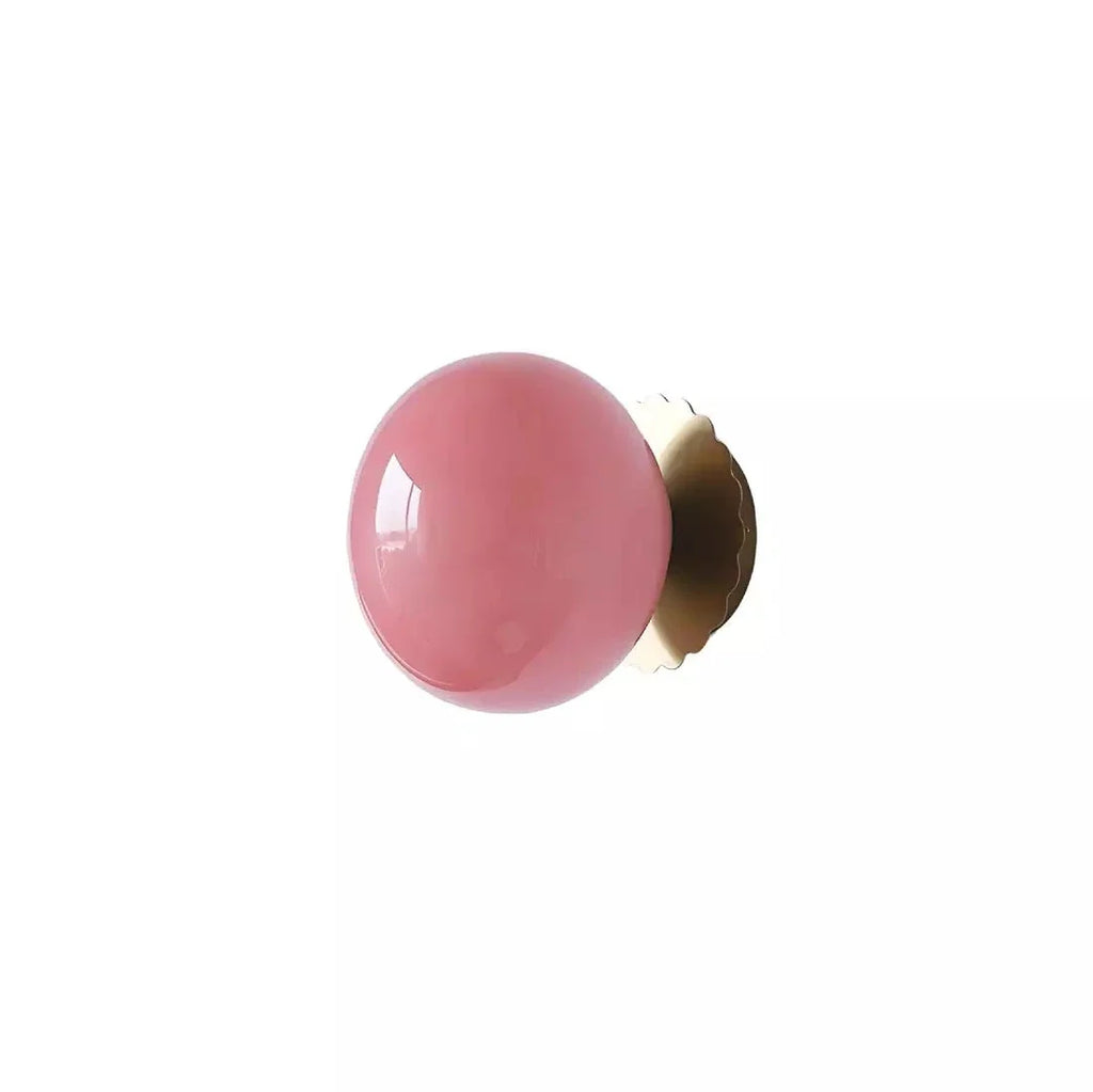 Roselle Nordic Pink Glass Wall Light