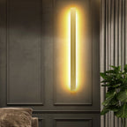 Azin Simple Linear Wall Sconce Black/Gold Living Room