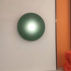 Retro Resin Ceramic-style Round Wall Sconce LED 1-light