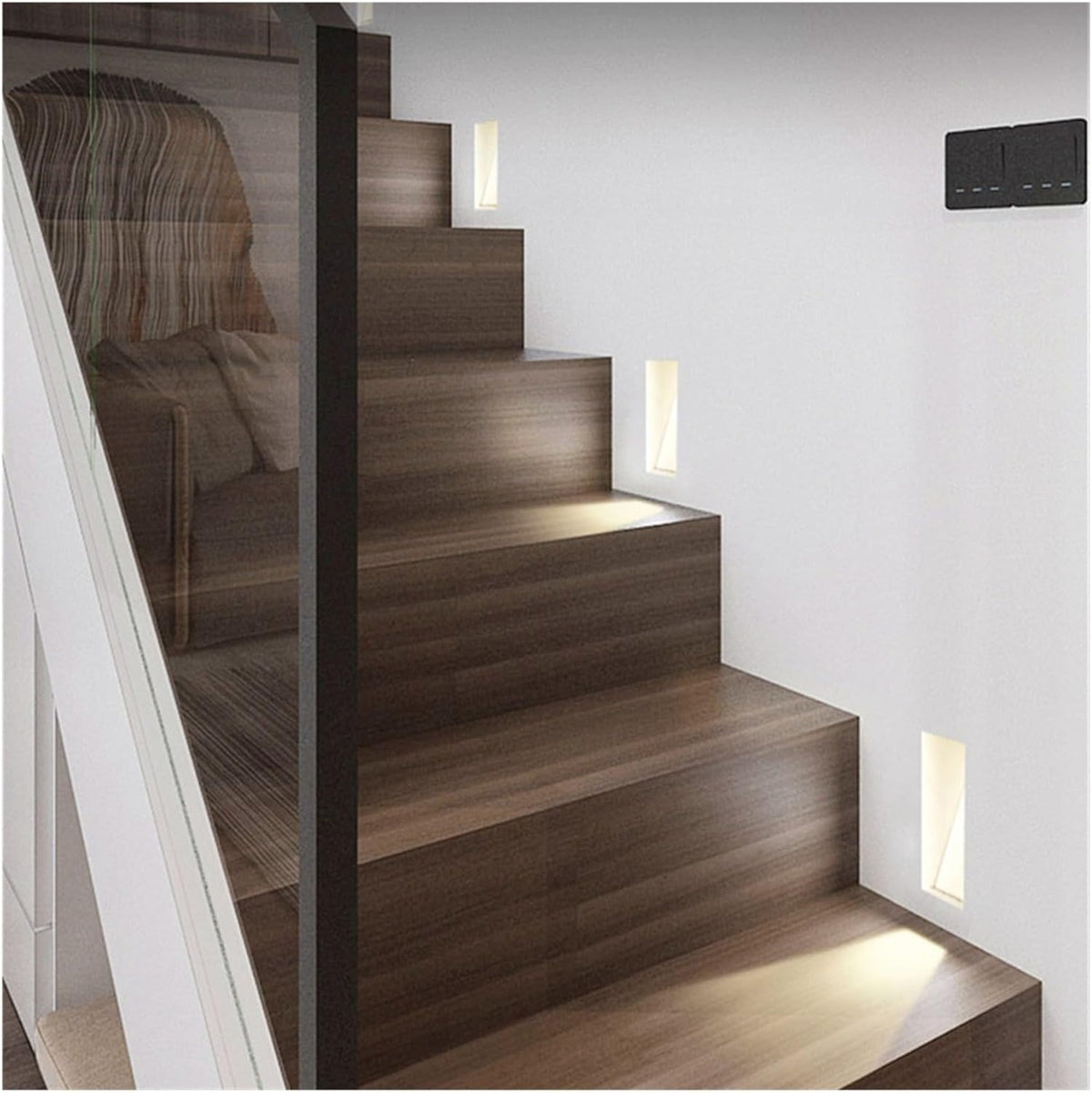 Nordic Frameless Stairs LED Sensor Metal Wall Light