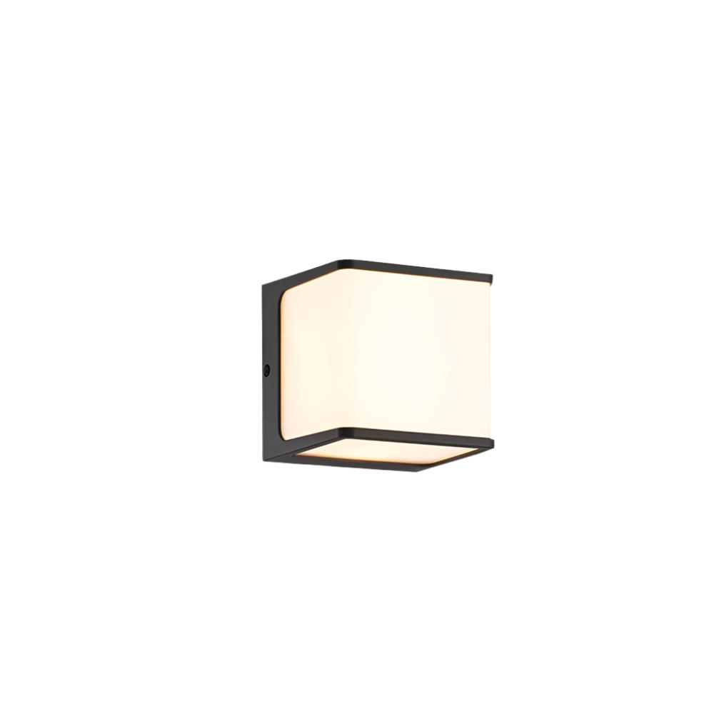 Modern Minimalist Rectangular Acrylic Sensor Solar Waterproof Outdoor Wall Light