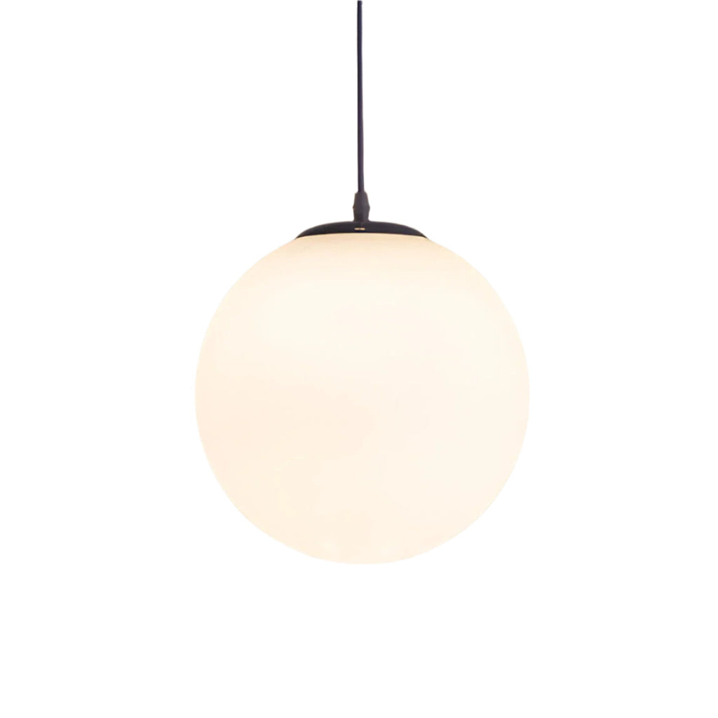 Nordic Globe Milky Glass Pendant Light