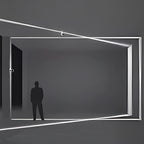 Cyberpunk Hallway LED Wall Light Beam Spot Light