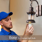 Etra Industrial Style Indoor Retro Wall Lamp