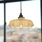 Blush Opaline Glass Retro Glass Pendant Light