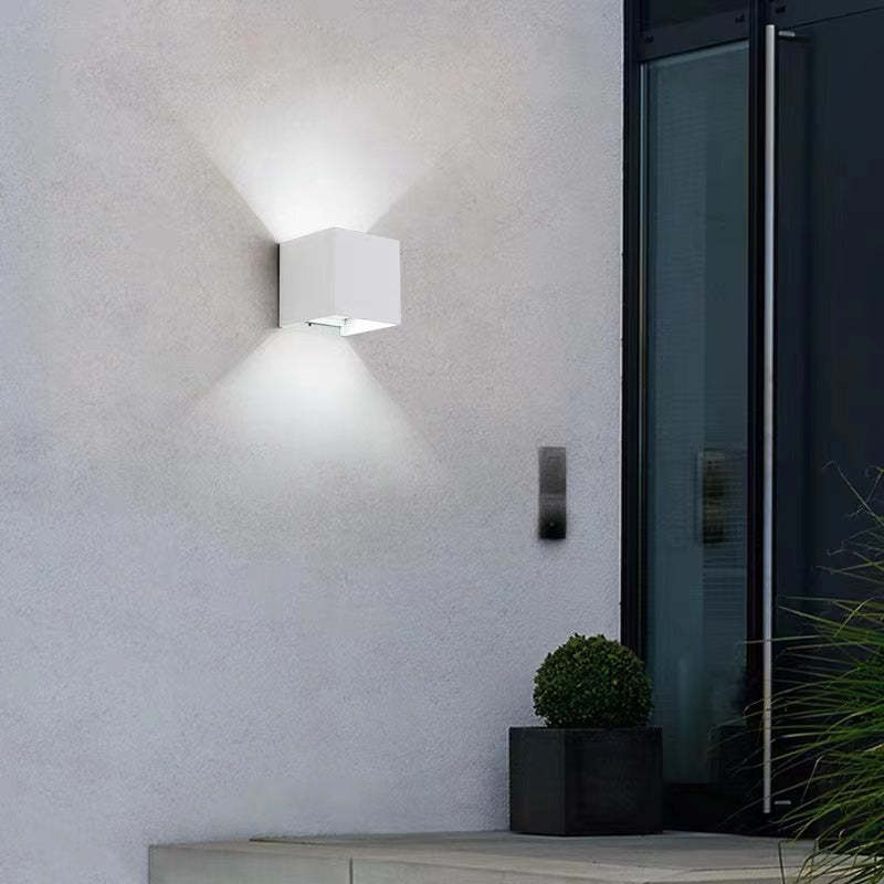 Modern Adjustable Square LED Outdoor Wall Light