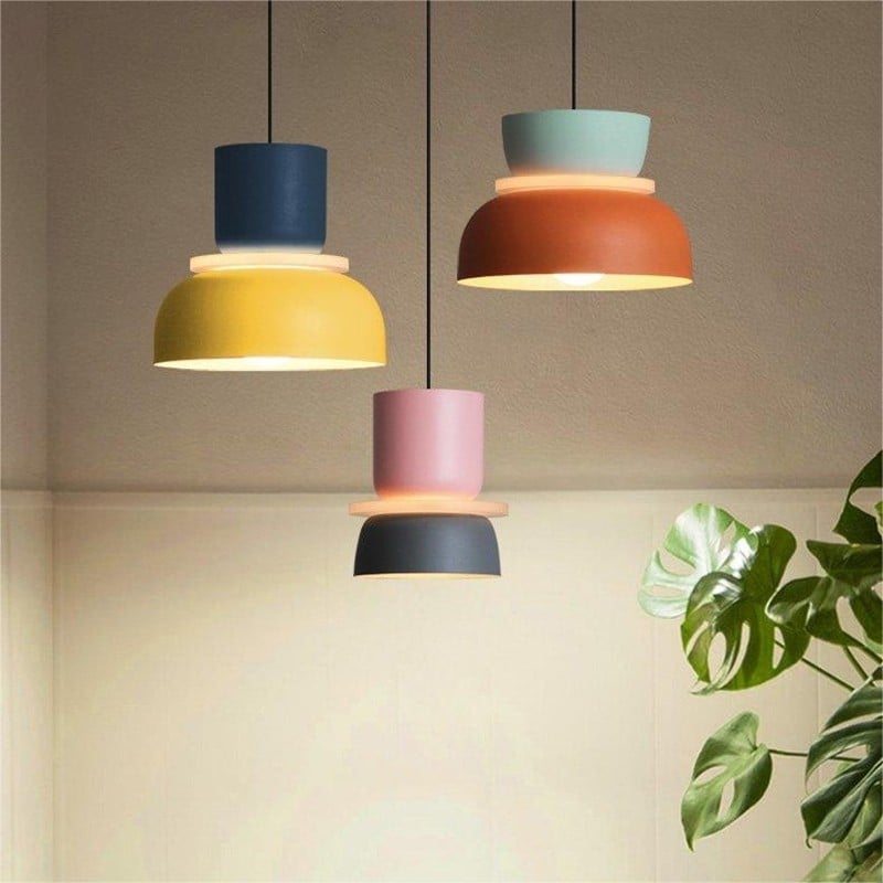Irina Colorful Bowl Shade Pendant Light