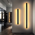 Azin Simple Linear Wall Sconce Black/Gold Living Room