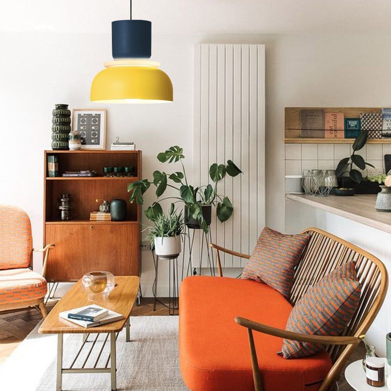 Irina Colorful Bowl Shade Pendant Light