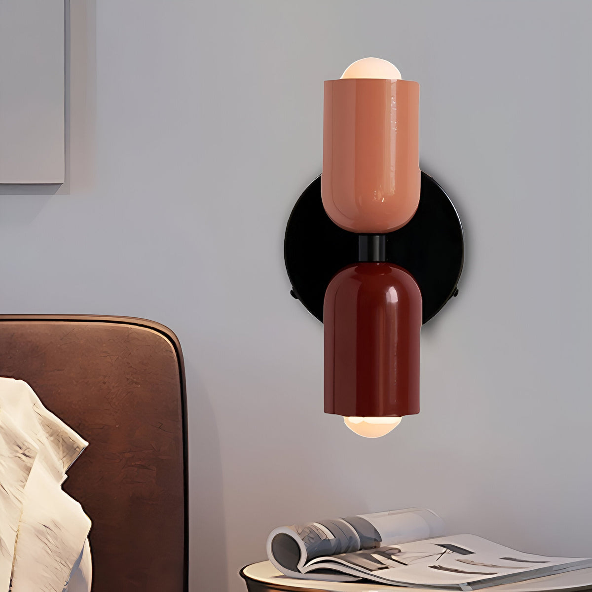 Nordic Macaron Double Head Iron Wall Light