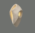 Designer Wall Lamp in Organic Stone Boho Style