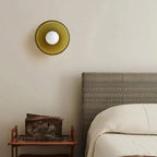 Nordic Glass Olive Disc Wall and Ceiling Light