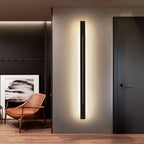 Azin Simple Linear Wall Sconce Black/Gold Living Room
