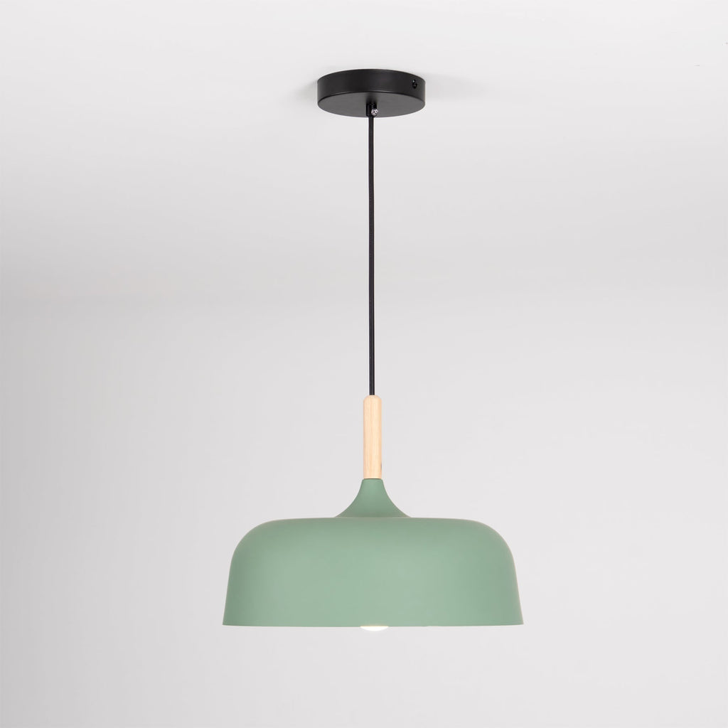 Birken Nordic Wood and Zinc Pendant Light