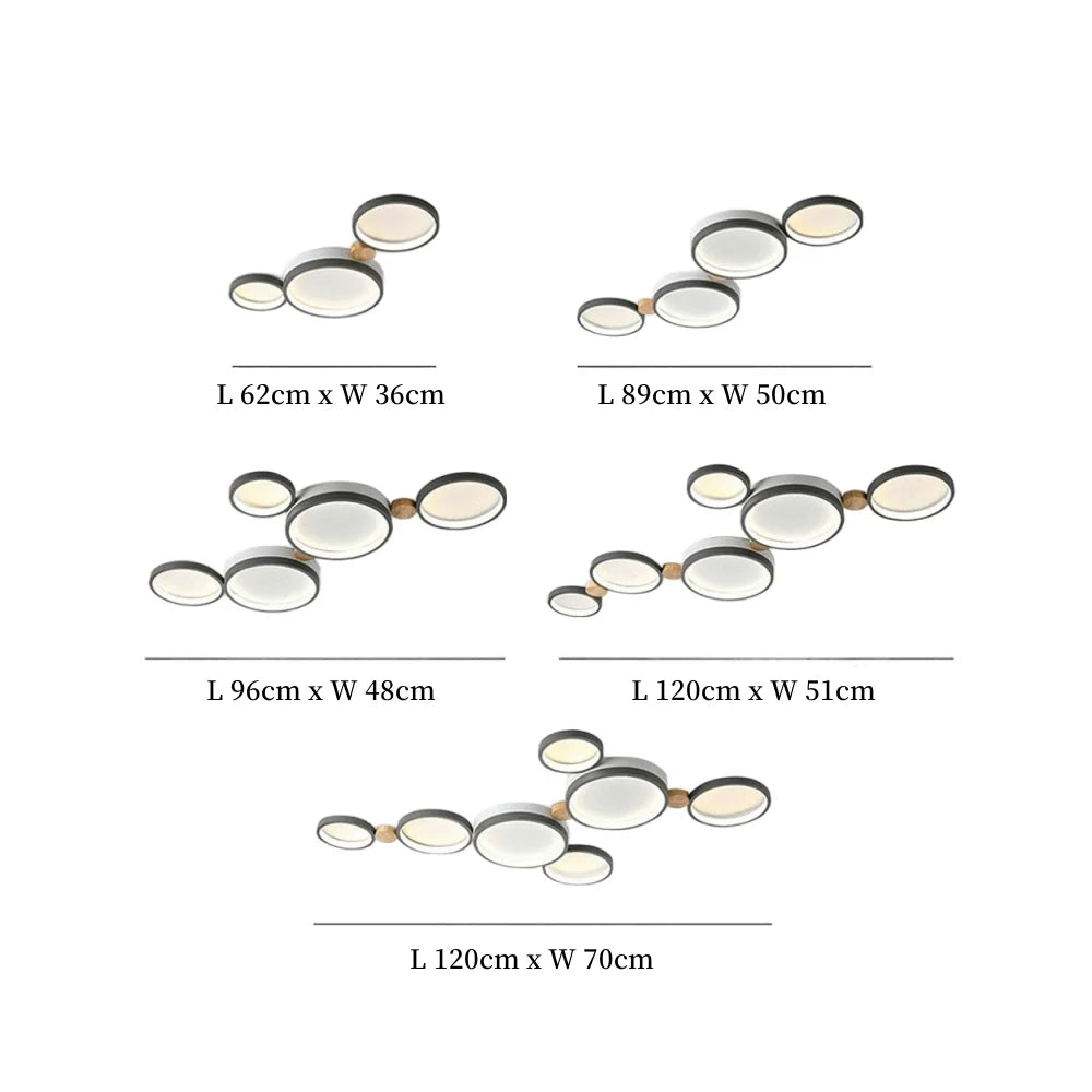 Alina Macaron Circle Array LED Ceiling Light