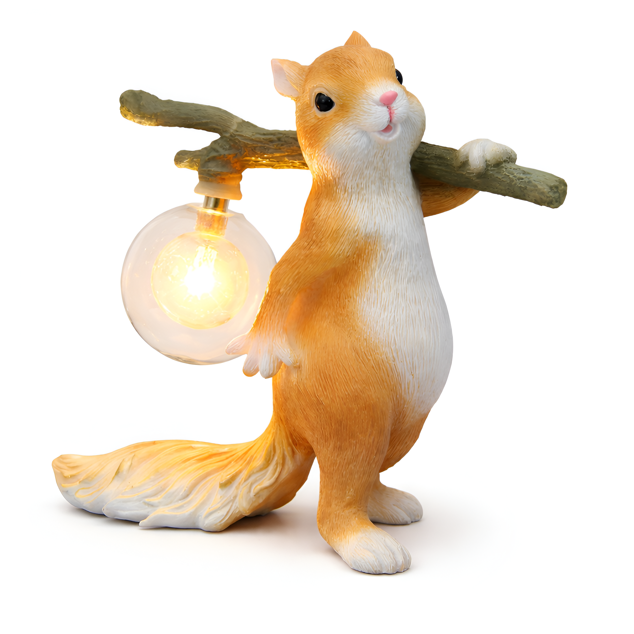 Nyx - Resin Squirrel LED Night Light Table Lamp