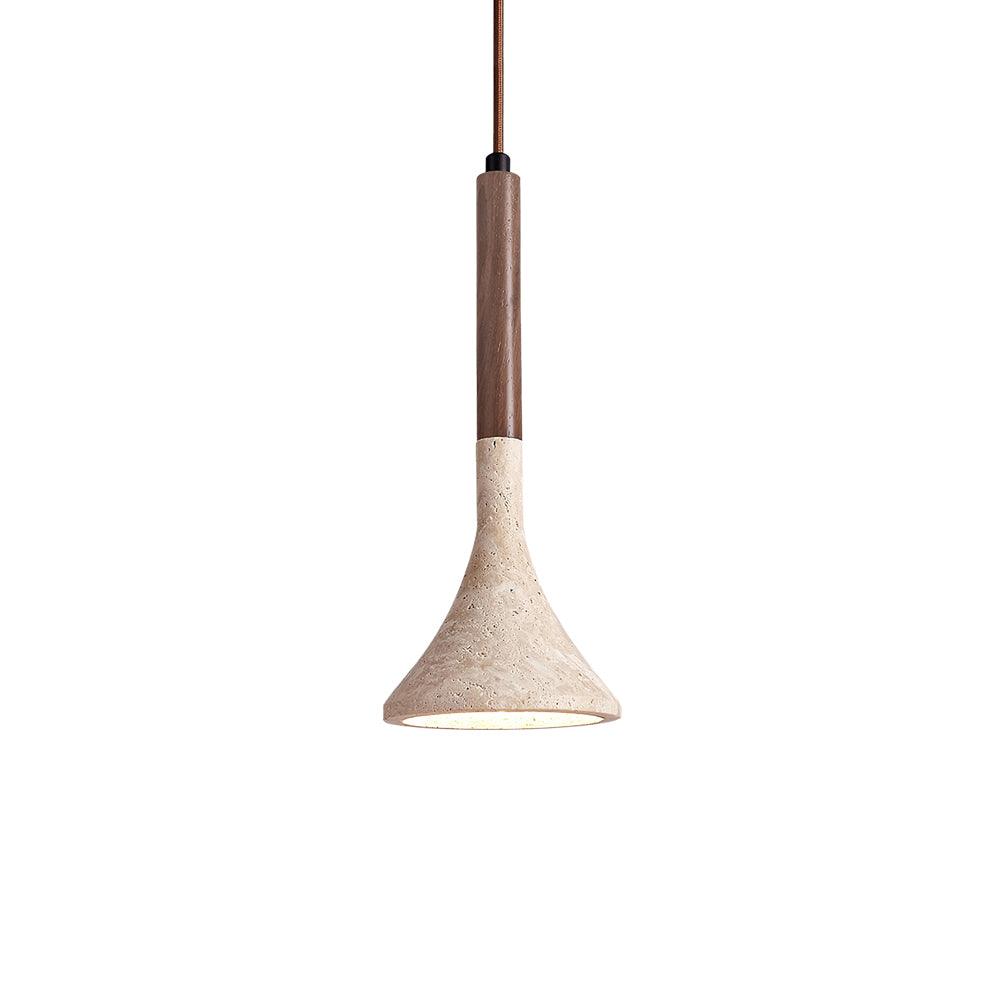 Aplomb Japandi Travertine Pendant Light