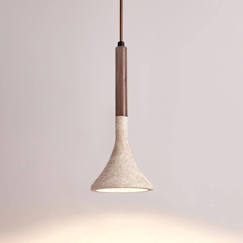 Aplomb Japandi Travertine Pendant Light