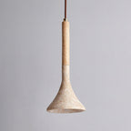Aplomb Japandi Travertine Pendant Light
