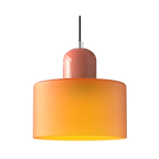 Nordic Iron Body Two-Tone Glass Pendant Light