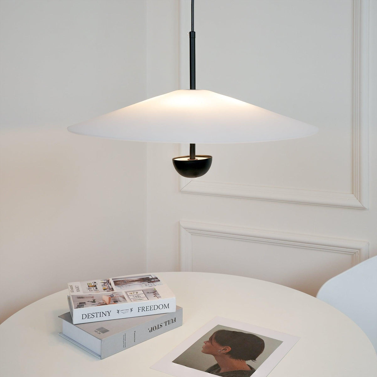 Ava Nordic Acrylic Cone Minimalist Pendant Light