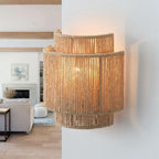 Bohemian Vintage Hand Woven LED Wall Light