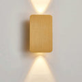 Nordic Minimalist Glass Rectangular LED Wall Sconce Light 2-light