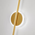 Arisha LED Linear Mirror Front Vanity Wall Lamp, Black/Gold