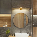 Arisha LED Linear Mirror Front Vanity Wall Lamp, Black/Gold
