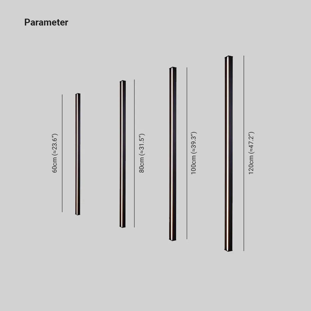 Gravo Minimalist Linear Metal/Wall Lamp, Gold/Black/White