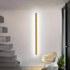 Gravo Minimalist Linear Metal/Wall Lamp, Gold/Black/White